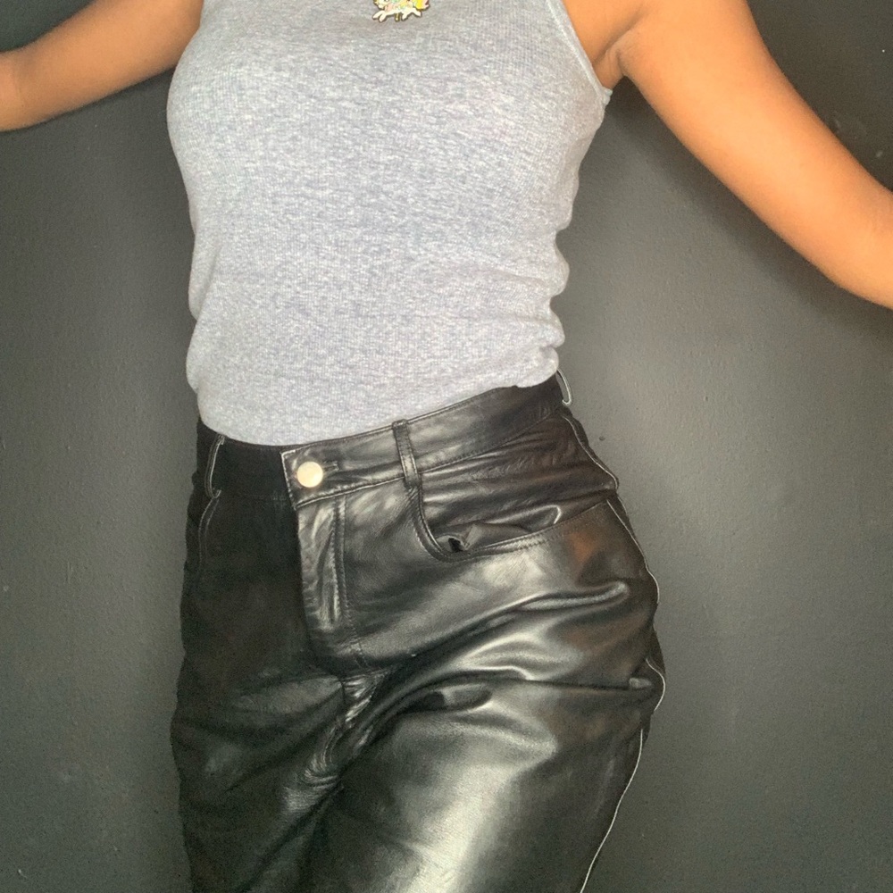 Vakko leather pants